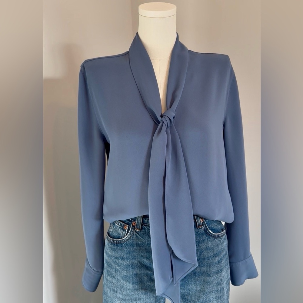 Aritzia Babaton Tie-Neck Blouse